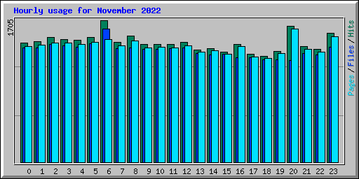 Hourly usage for November 2022